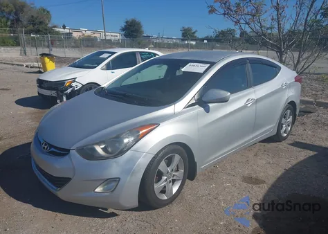 2012 Hyundai Elantra Gls (Ulsan Plant) from USA, damaged, VIN KMHDH4AE8CU183023
